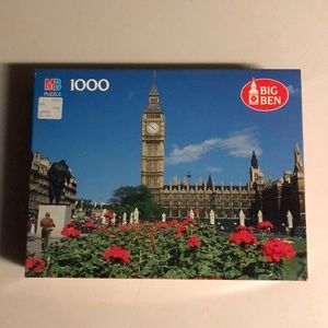 Vintage MB 50th Anniversary 1000 pc Puzzle BIG BEN London, England #4962-23